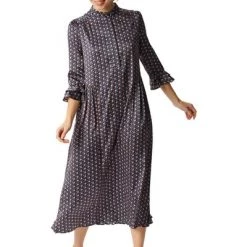 Dea Kudibal Casual Jurken ROSANNA-Tiny Bouquet Dress Blue