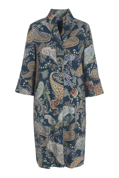 Jurken Dea Kudibal Bouse Kamille Paisley Pine Green 4 Jurken Dea Kudibal Bouse Kamille Paisley Pine Green - Afbeelding 2