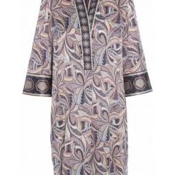 Dea Kudibal Maxi Jurken Chamomile Decore Mauve Dress Purple