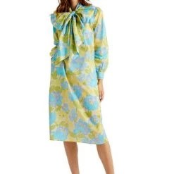 Dea Kudibal Casual Jurken Liane NS (CO) Mytilene Capri Dress Blue