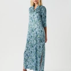 Dea Kudibal Maxi Jurken Helga Kimono Dress Blue -Dea Kudibal Winkel eb058030adffabeeab6a1da07eb5efa3